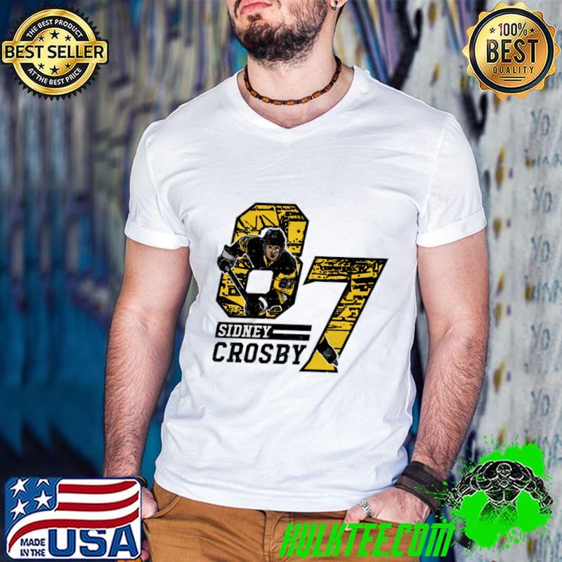 Sidney Crosby Canadian professional ice hockey centre and captain Pittsburgh Offset T-Shirt Guys V Neck Sidney Crosby Canadian professional ice hockey centre and captain Pittsburgh Offset T-Shirt Guys V Neck