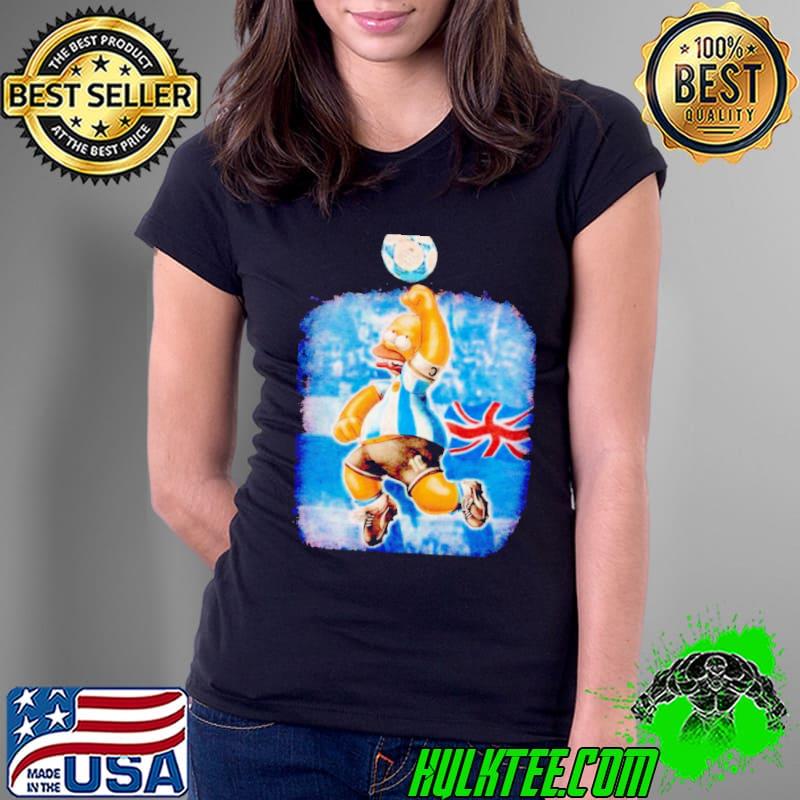 Simpson Lionel Messi Argentina World cup Champion shirt