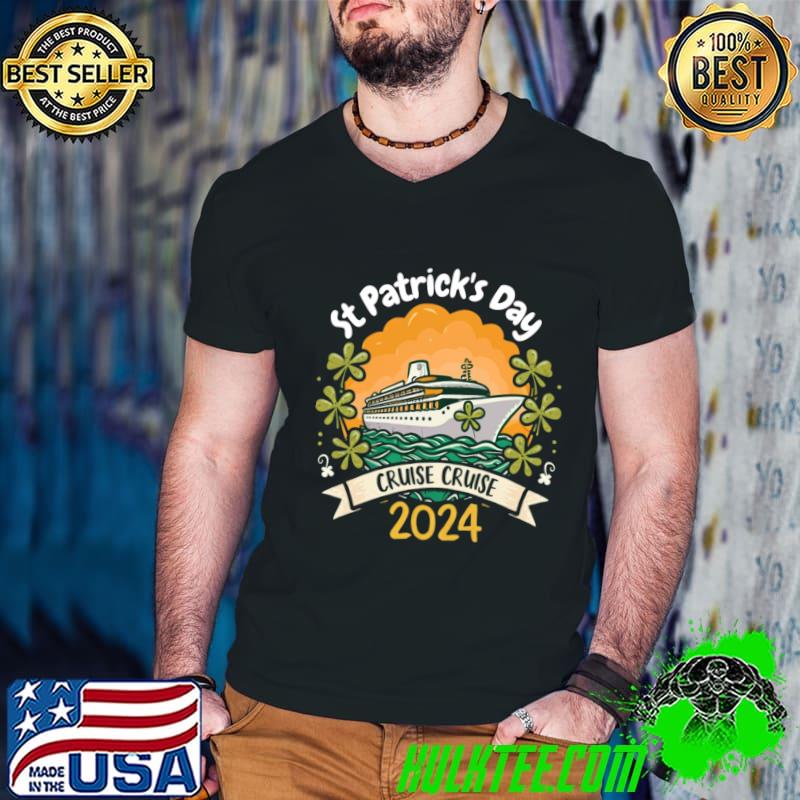 St Patricks Day Cruise 2024 T-Shirt Guys V Neck St Patricks Day Cruise 2024 T-Shirt Guys V Neck