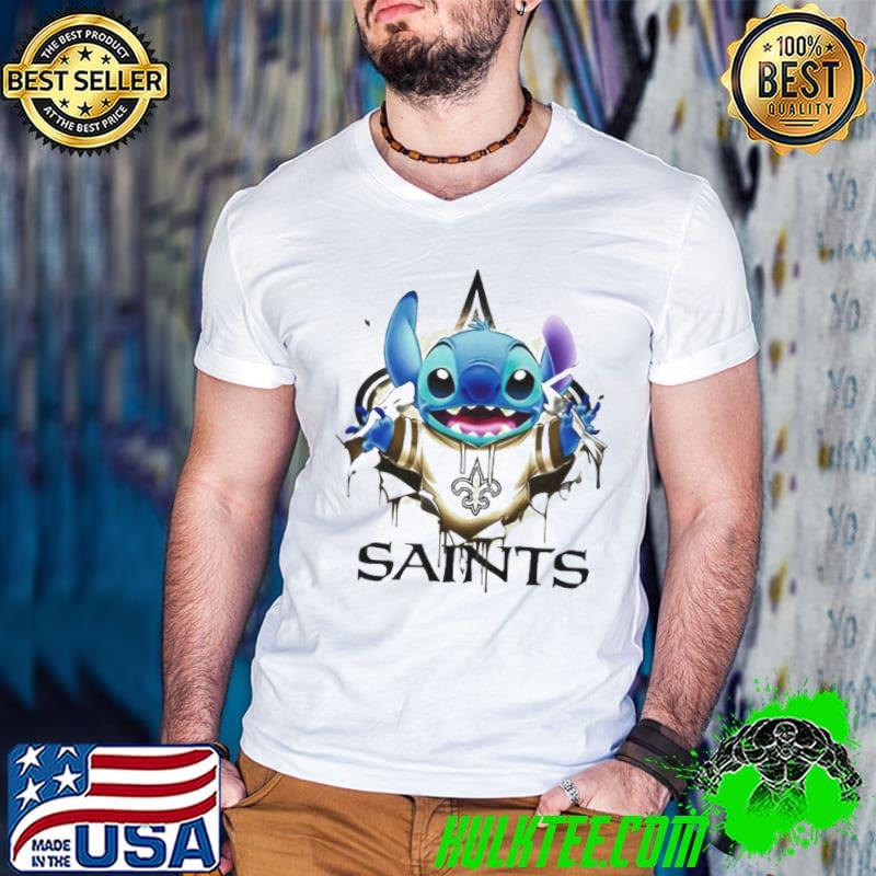 Stitch Inside New Orleans Saints Logo 2024 shirt