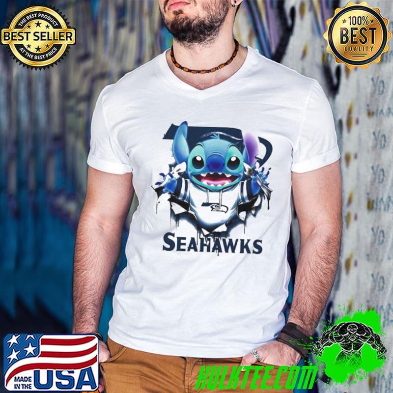 Stitch Inside Seattle Seahawks Logo 2024 shirt