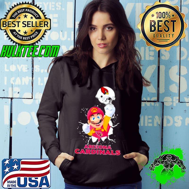 Super Mario X Nfl Arizona Cardinals Football shirt