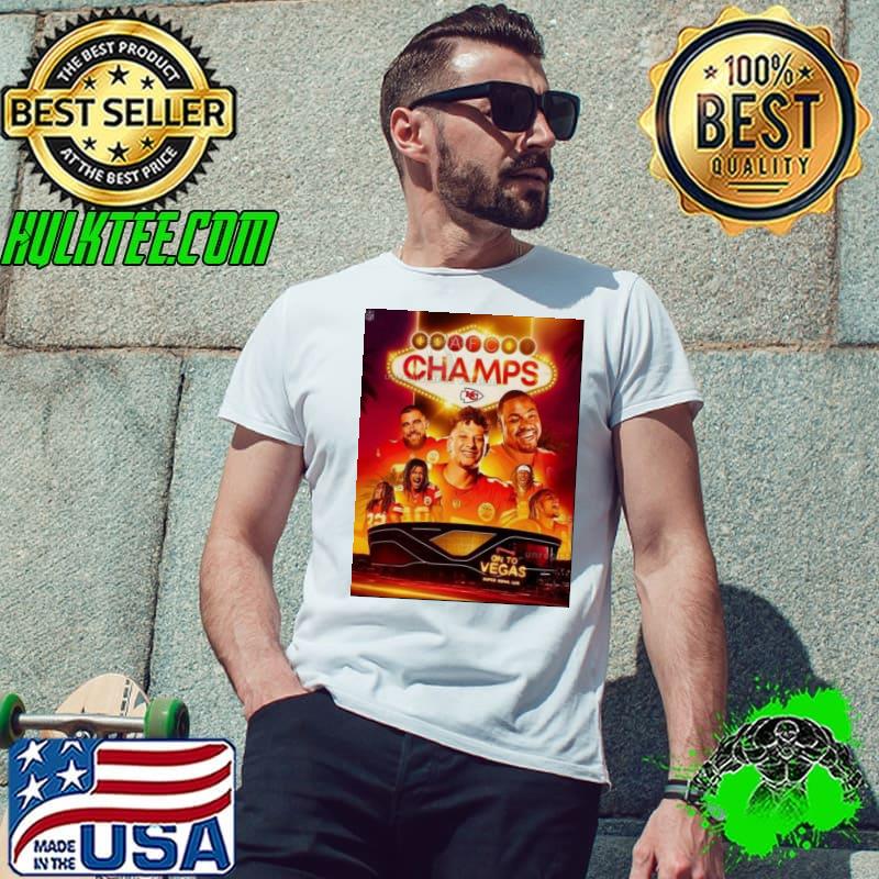 The Chiefs Are AFC Champions For The 4th Time In The Last 5 Years NFL Playoffs Season 2023-2024 Super Bowl LVIII Shirt