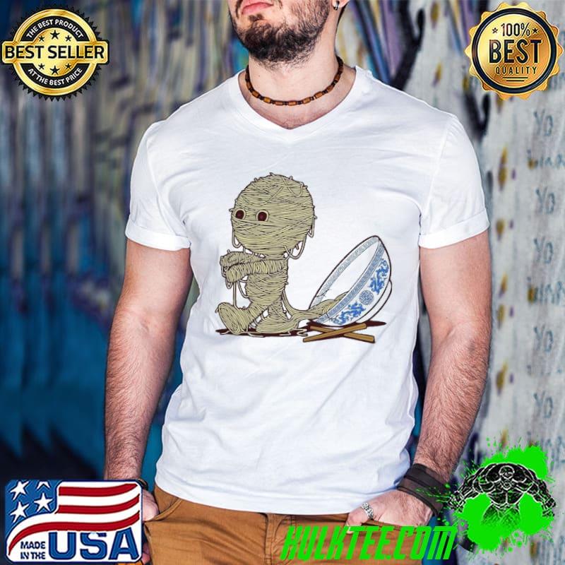 The Ramen Mummy Ramen Shirt Guys V Neck The Ramen Mummy Ramen Shirt Guys V Neck