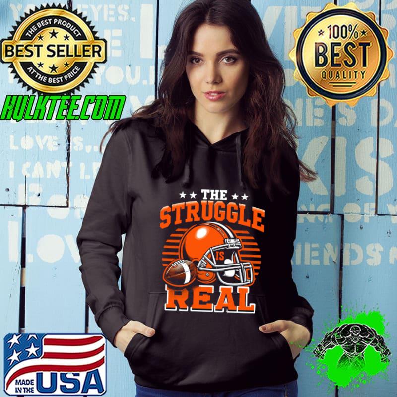 The struggle is real with football helmet stars T-Shirt