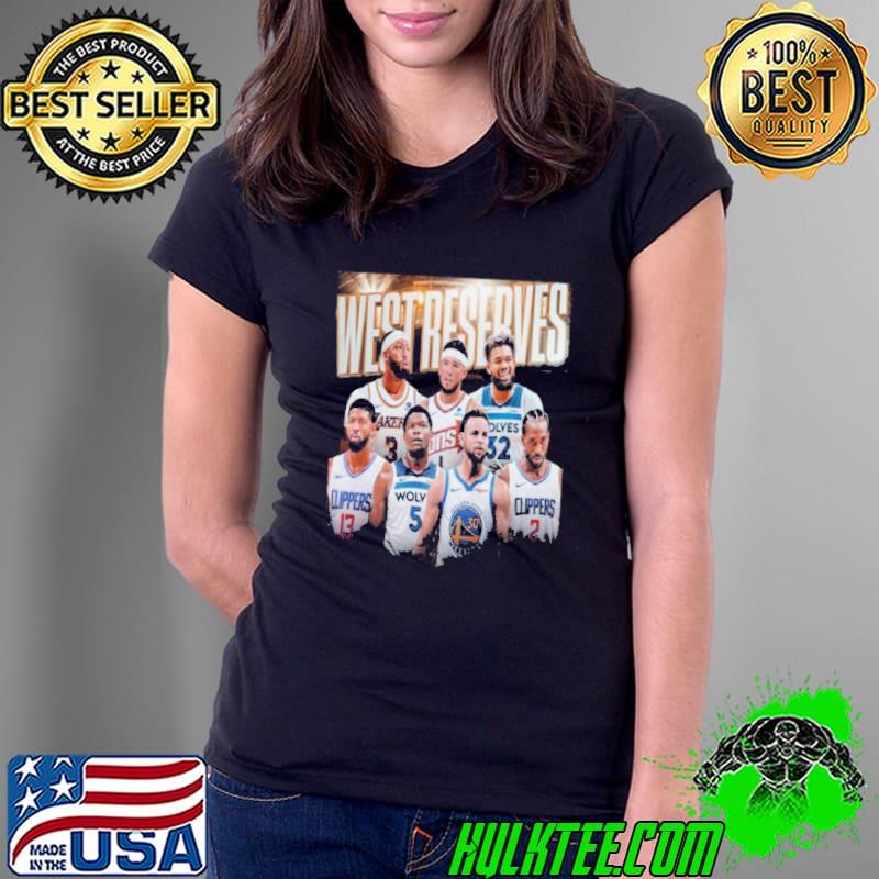 The Western Conference NBA All-Star Indiana 2024 Reserves Shirt Ladies Tee The Western Conference NBA All-Star Indiana 2024 Reserves Shirt Ladies Tee