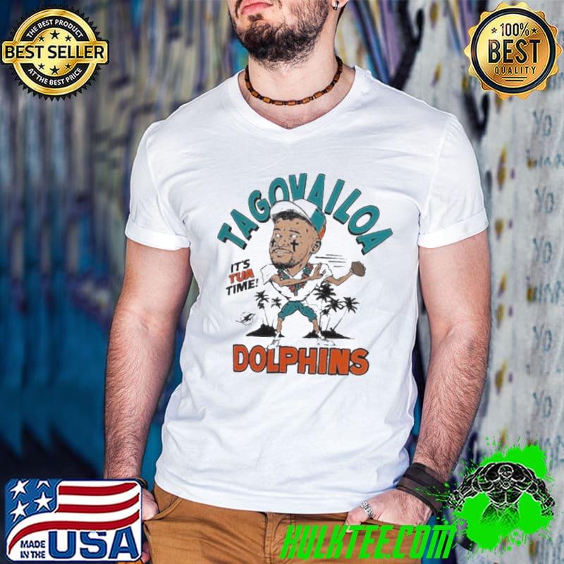 Tua Tagovailoa Miami Dolphins Caricature Player Tri-blend shirt