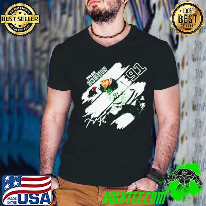 Tyler Seguin Dallas stripes hockey signature shirt
