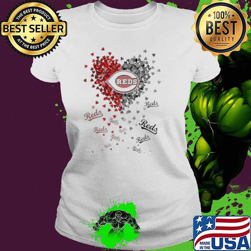 Unique Cincinnati Reds Tiny Heart Shape 2024 Shirt