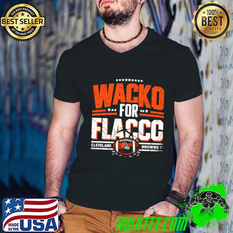 Wacko For Flacco with football helmet distressed effect T-Shirt Guys V Neck Wacko For Flacco with football helmet distressed effect T-Shirt Guys V Neck