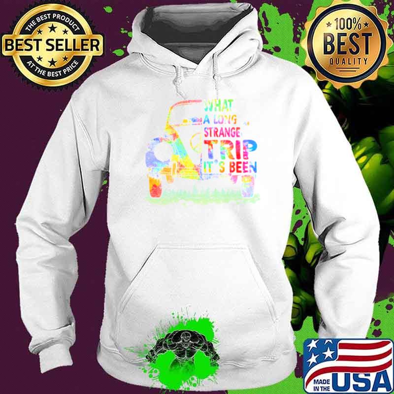 What A Long Strange Trip It's Been Tye Die Car s Hoodie What A Long Strange Trip It's Been Tye Die Car s Hoodie