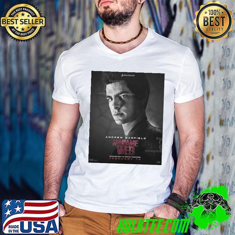 What If Madame Web Has Andrew Garfield Exclusively Poster Shirt Guys V Neck What If Madame Web Has Andrew Garfield Exclusively Poster Shirt Guys V Neck