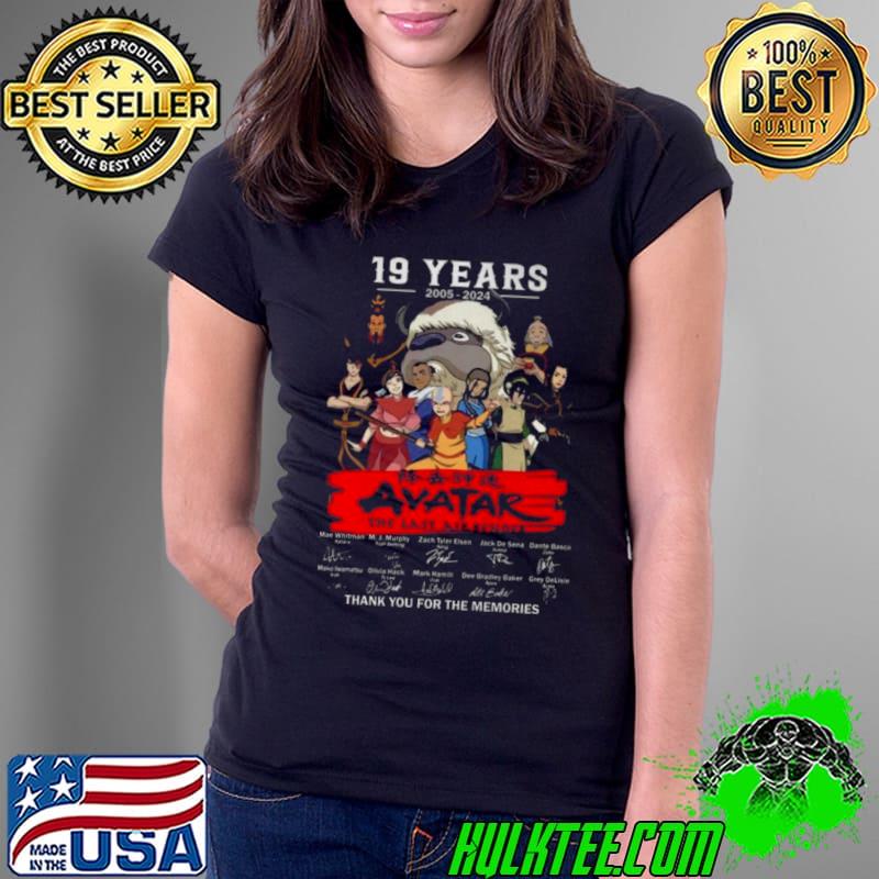 19 Years 2005 – 2024 Avatar The Last Airbender Thank You For The Memories Signatures shirt