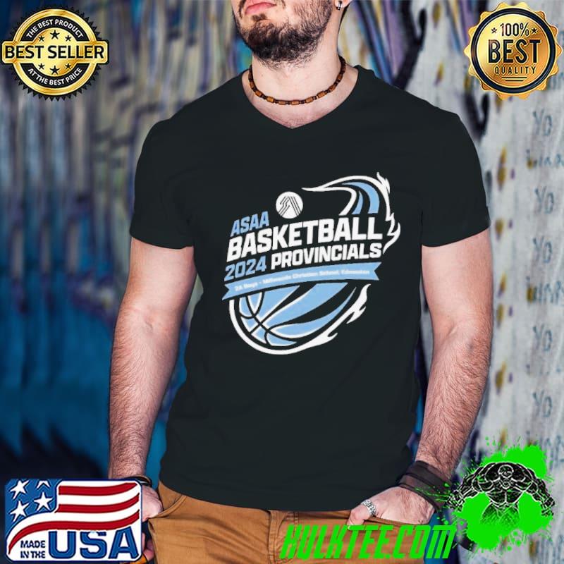 2024 ASAA Basketball Provincials 2A Boys Millwoods Christian School Shirt Guys V Neck 2024 ASAA Basketball Provincials 2A Boys Millwoods Christian School Shirt Guys V Neck