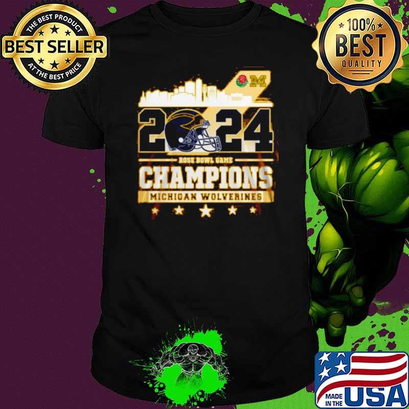 2024 Rose Bowl Game Champions Michigan Wolverines Shirt 2024 Rose Bowl Game Champions Michigan Wolverines Shirt