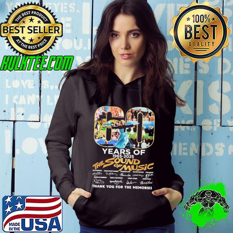 60 Years Of 1965-2025 The Sound Of Music Thank You For The Memories Signatures shirt