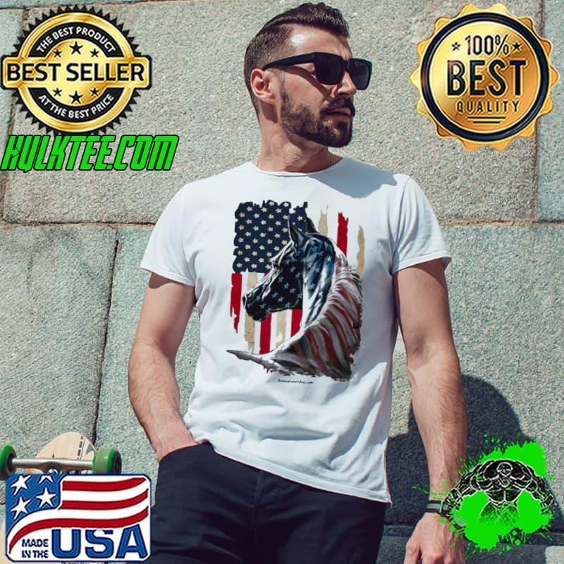 America & Horse American Flag shirt America & Horse American Flag shirt