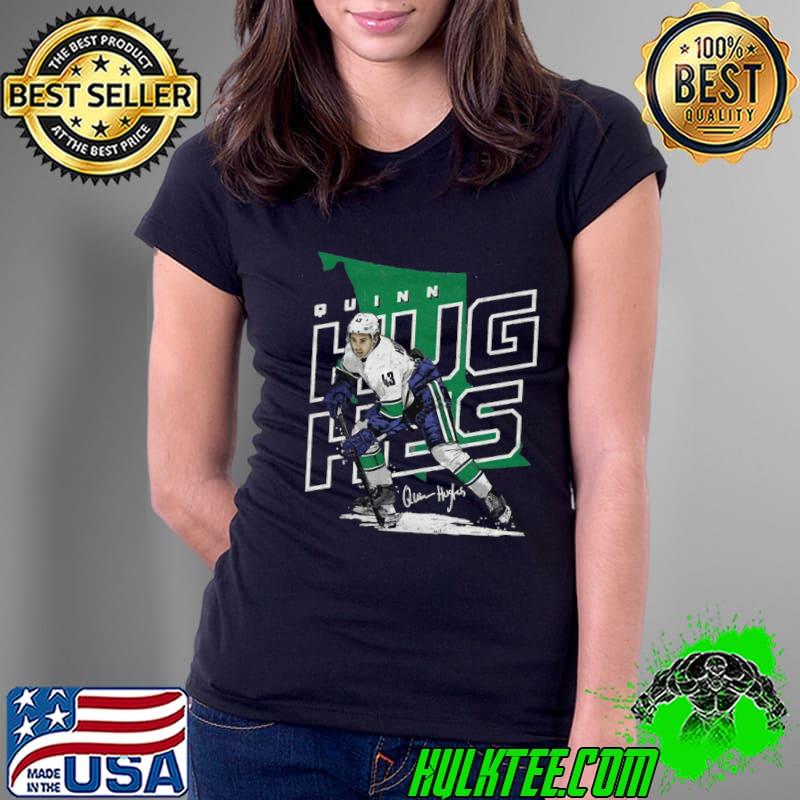 American professional ice hockey defenseman and captain of the Vancouver Canucks quinn hughes T-Shirt