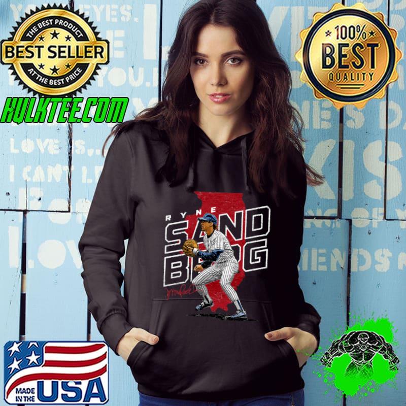 Awesome american former professional baseball player, coach, and manager ryne sandberg player map T-Shirt