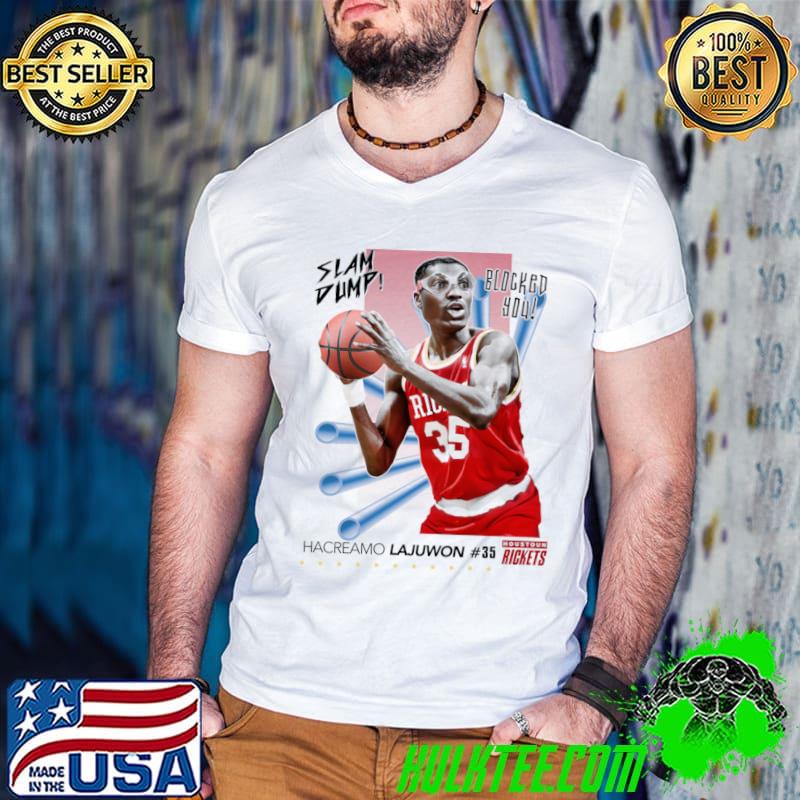 Awesome dump Sports Basketball Blocked You Player Hacreamo Lajuwon T-Shirt Guys V Neck Awesome dump Sports Basketball Blocked You Player Hacreamo Lajuwon T-Shirt Guys V Neck