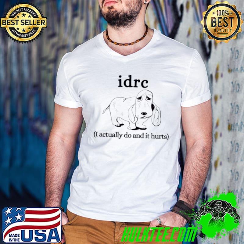 Basset hound Idrc I actually do and it hurts s Guys V Neck Basset hound Idrc I actually do and it hurts s Guys V Neck