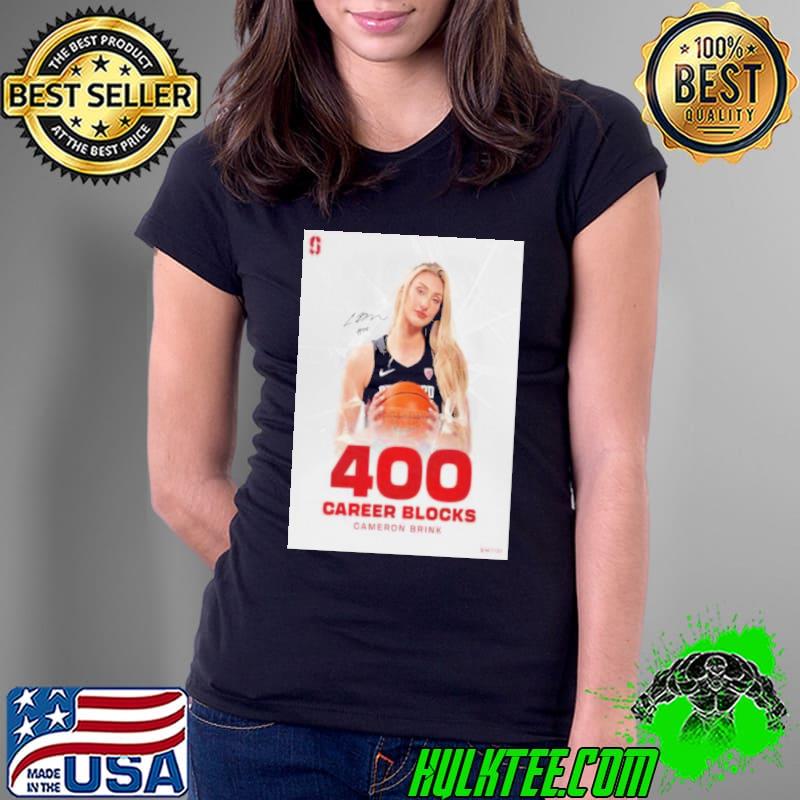 Best more History For Cameron Brink Stanford Wbb Records 400 Career Blocks shirt