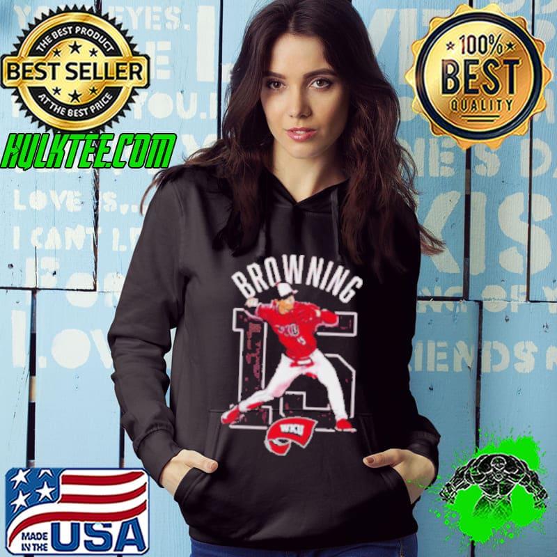 Brady Browning WKU softball cartoon shirt