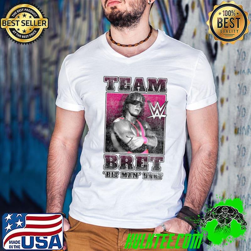 Bret Hart Team Hit Man Hart Canadian-American retired professional wrestler T-Shirt Guys V Neck Bret Hart Team Hit Man Hart Canadian-American retired professional wrestler T-Shirt Guys V Neck