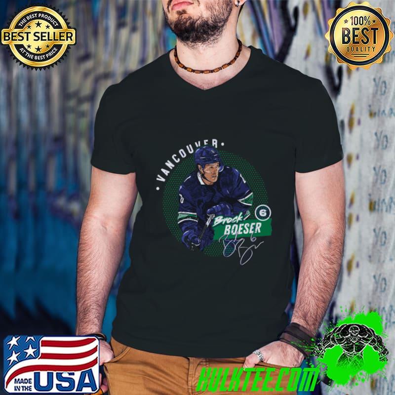 Brock Boeser Vancouver Dots American professional ice hockey player signature T-Shirt Guys V Neck Brock Boeser Vancouver Dots American professional ice hockey player signature T-Shirt Guys V Neck