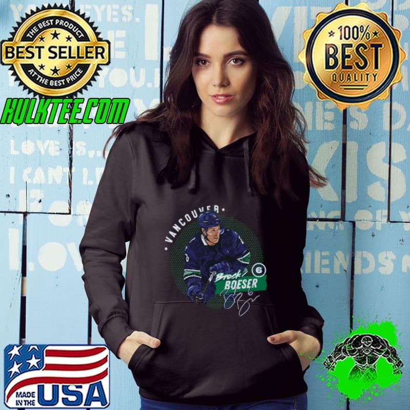 Brock Boeser Vancouver Dots American professional ice hockey player signature T-Shirt Hoodie Brock Boeser Vancouver Dots American professional ice hockey player signature T-Shirt Hoodie