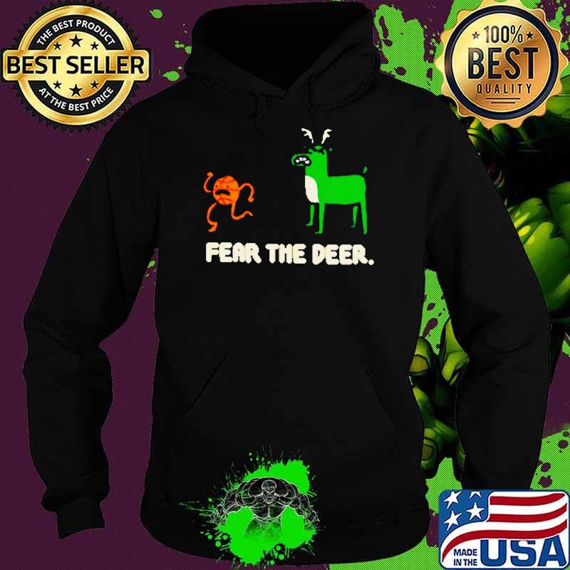 Bucks basketball 2024 fear the deer s Hoodie Bucks basketball 2024 fear the deer s Hoodie