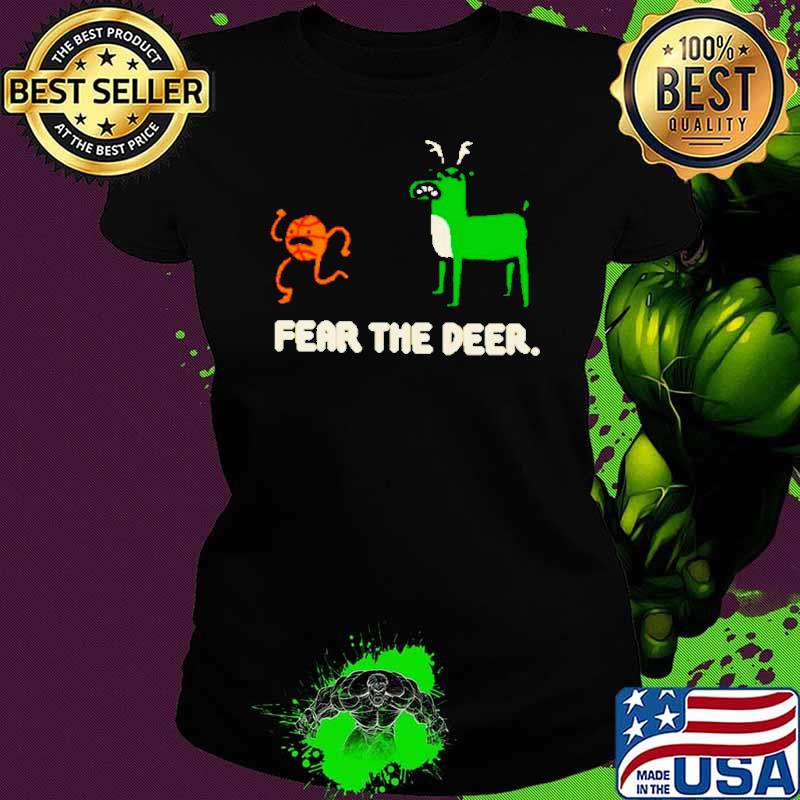 Bucks basketball 2024 fear the deer s Ladies tee Bucks basketball 2024 fear the deer s Ladies tee