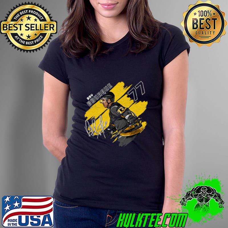 Canadian former professional ice hockey player ray bourque stripes T-Shirt