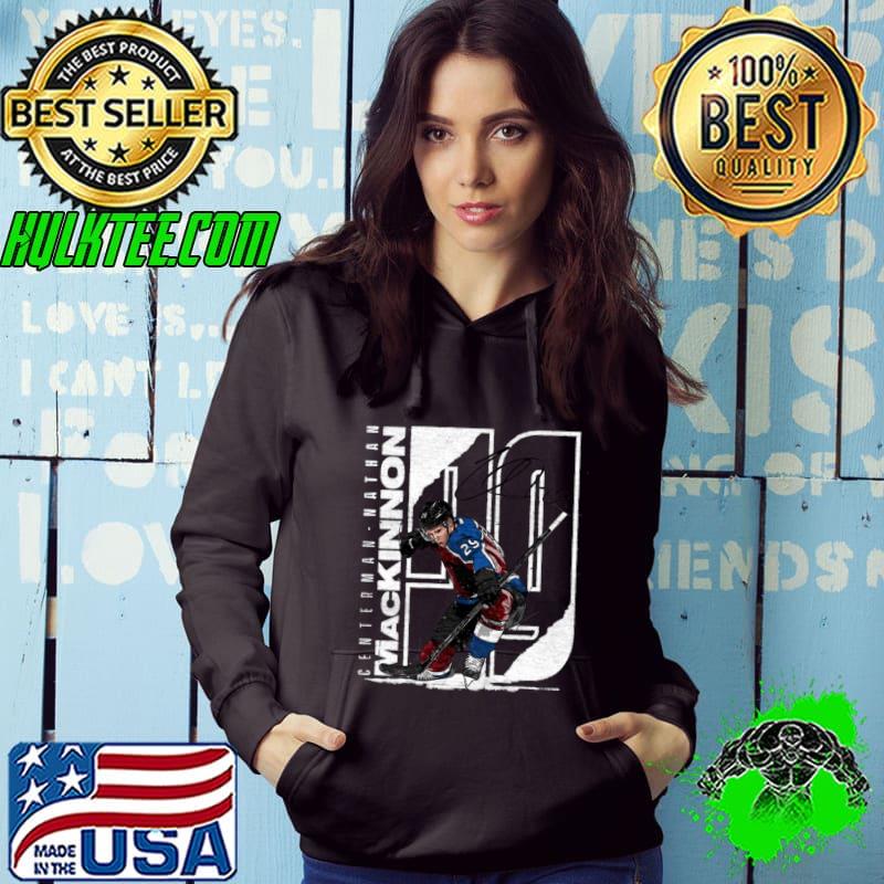 Center Man nathan mackinnon signature canadian palyer ice hockey T-Shirt Hoodie Center Man nathan mackinnon signature canadian palyer ice hockey T-Shirt Hoodie