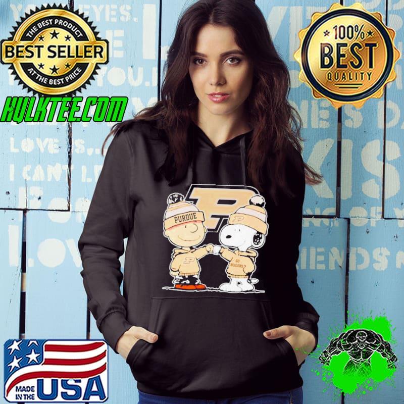 Charlie Brown and Snoopy go Purdue Boilermakers shirt