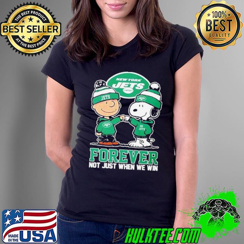 Charlie Brown And Snoopy New York Jets Forever Not Just When We Win Shirt