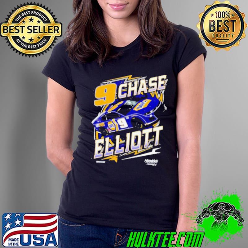 Chase Elliott Hendrick Motorsports Team Collection Navy NAPA Backstretch 2024 s Ladies Tee Chase Elliott Hendrick Motorsports Team Collection Navy NAPA Backstretch 2024 s Ladies Tee