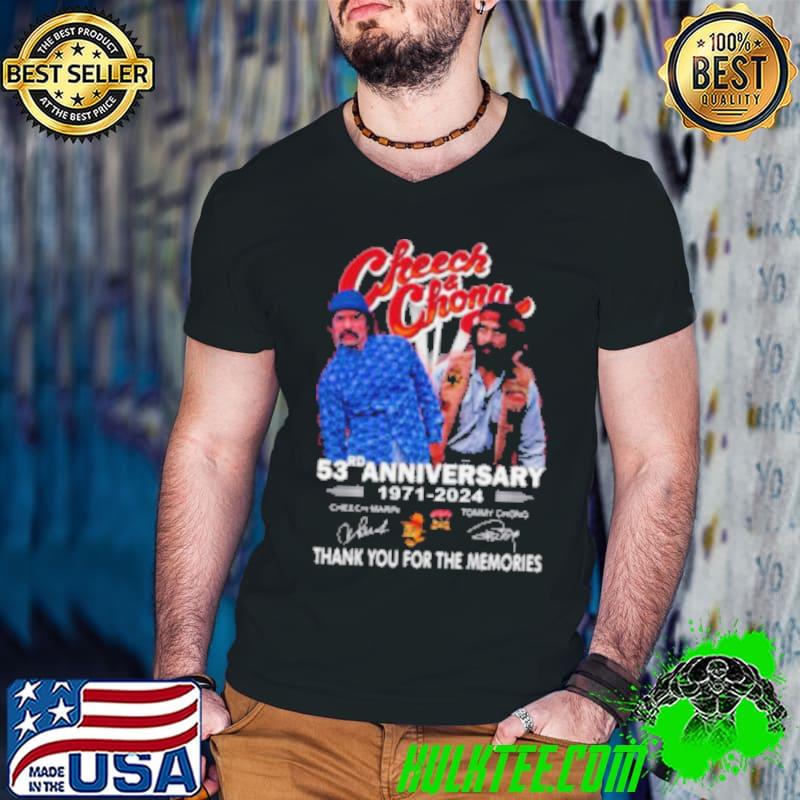 Cheech & Chong 53rd Anniversary 1971 – 2024 Thank You For The Memories Shirt Guys V Neck Cheech & Chong 53rd Anniversary 1971 – 2024 Thank You For The Memories Shirt Guys V Neck