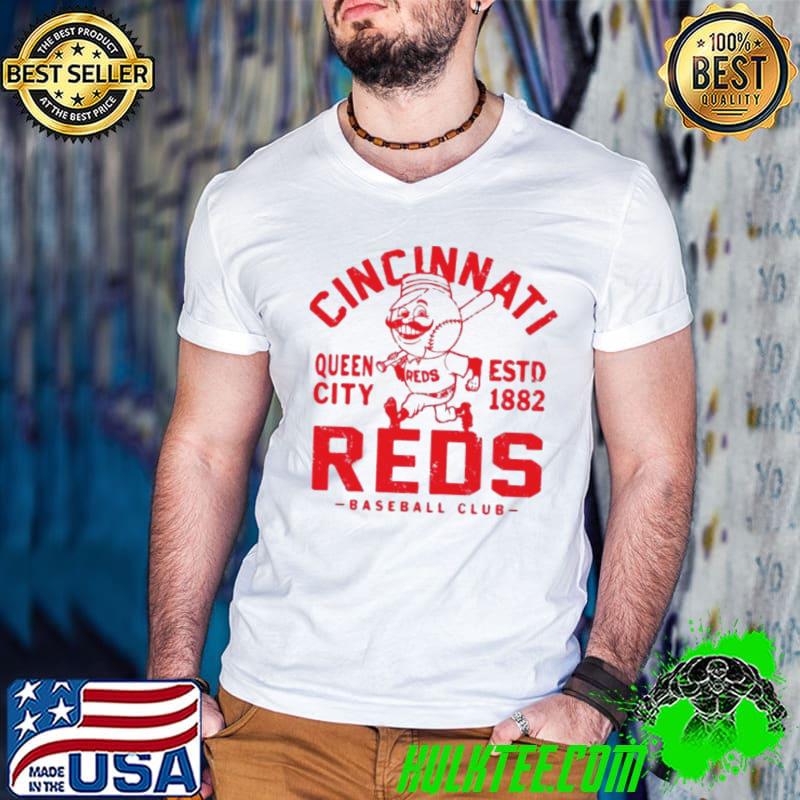 Cincinnati Reds Queen City baseball retro s Guys V Neck Cincinnati Reds Queen City baseball retro s Guys V Neck