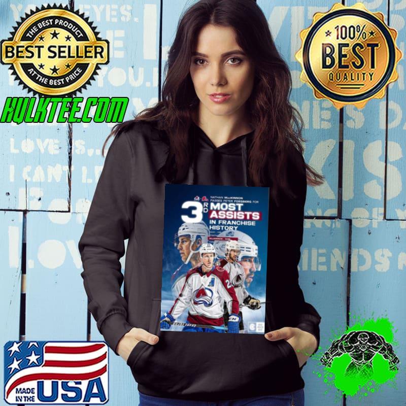 Colorado Avalanche Nathan Mackinnon 3rd Most Assists In Franchise History shirt