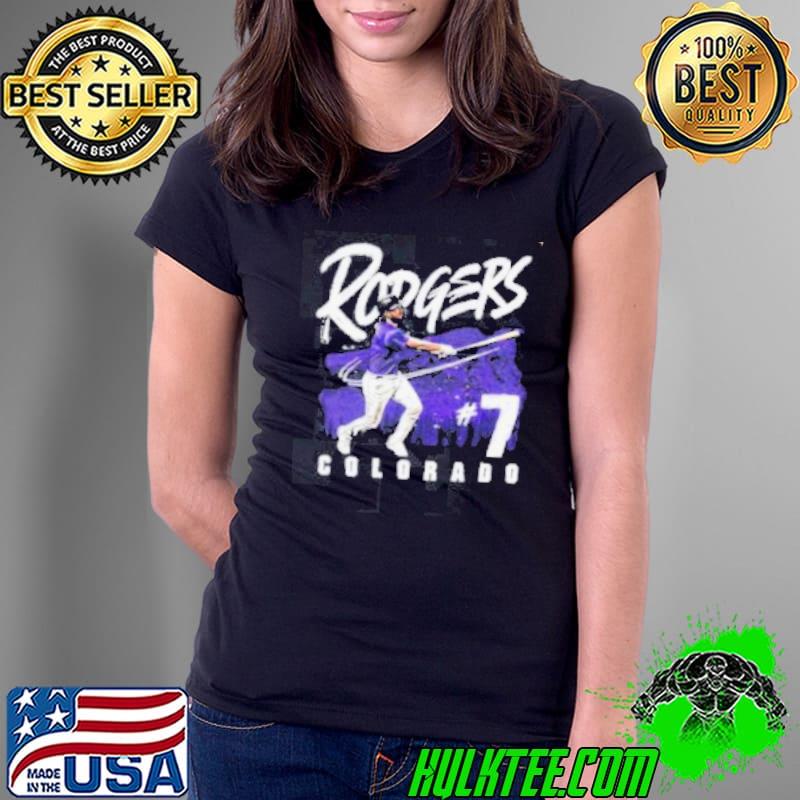 Colorado Rockies Brendan Rodgers 7 Relentless Spirit Grunge Shirt