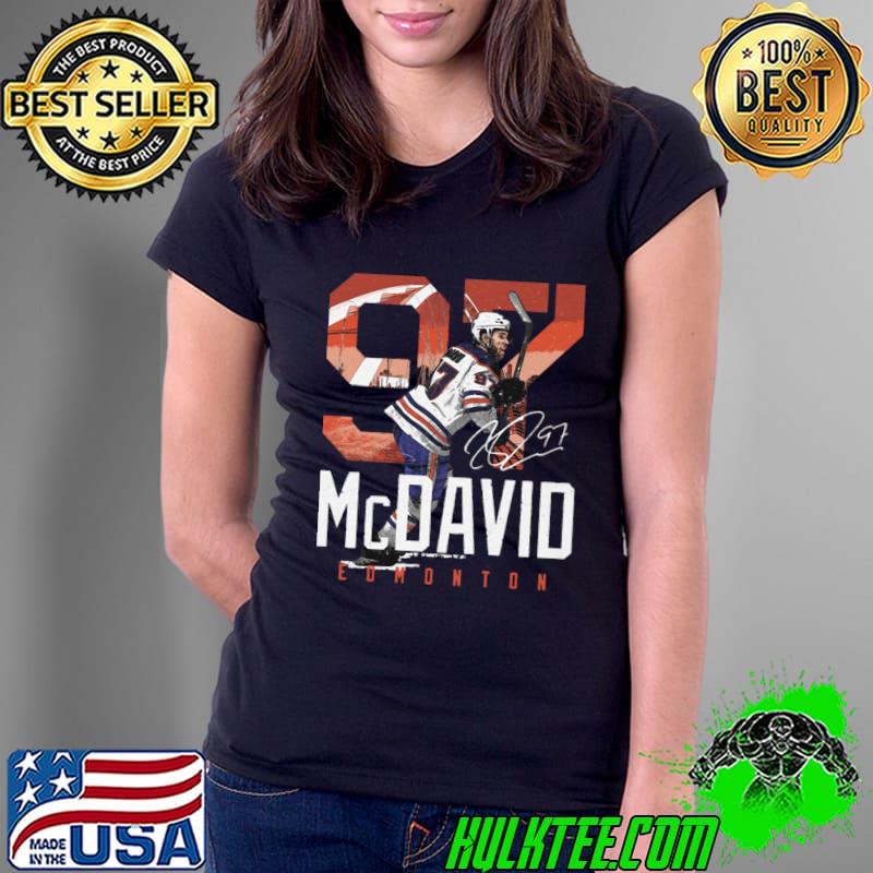 Connor Mcdavid Edmonton Landmark Canadian professional ice hockey centre and captain of the Edmonton Oilers T-Shirt