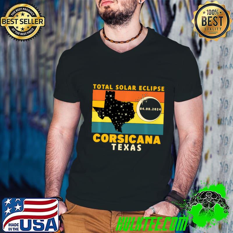 Corsicana Texas Total Solar Eclipse 2024 Vintage Maps T-Shirt Guys V Neck Corsicana Texas Total Solar Eclipse 2024 Vintage Maps T-Shirt Guys V Neck