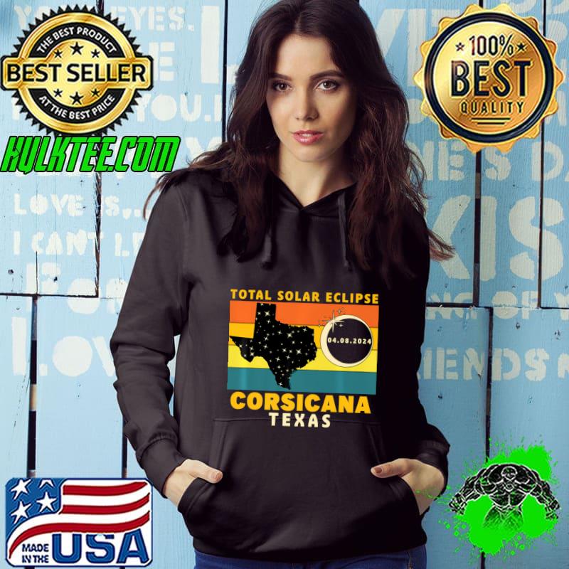 Corsicana Texas Total Solar Eclipse 2024 Vintage Maps T-Shirt