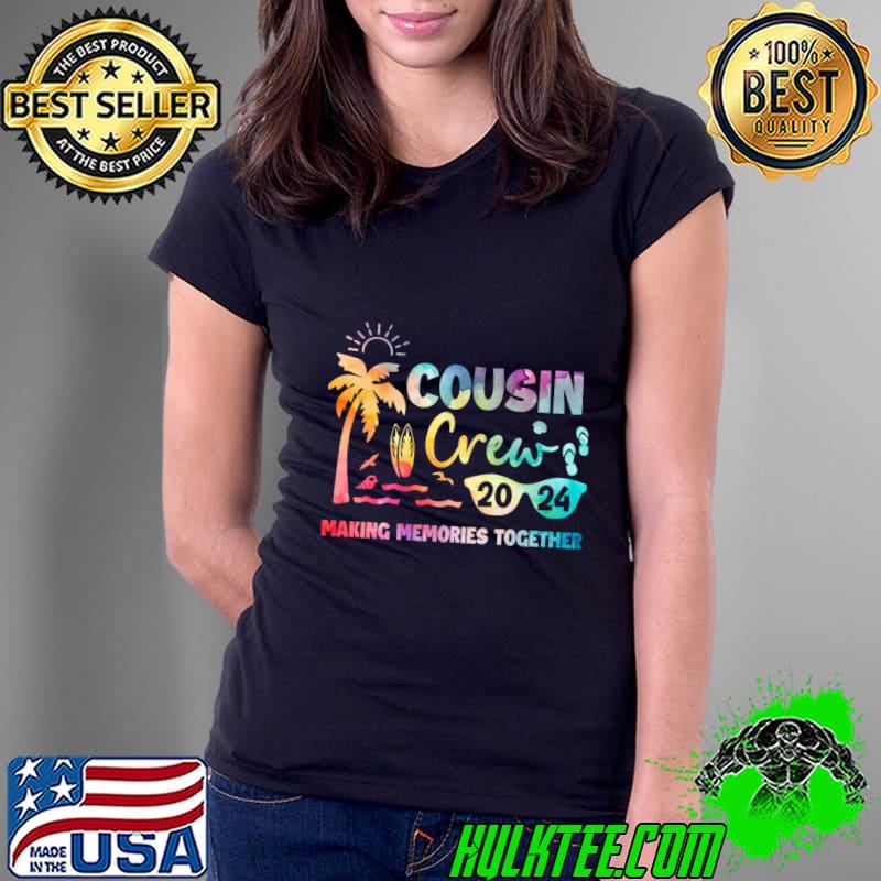 Cousin Crew 2024 Making memories together sunglasses palm tree colors T-Shirt