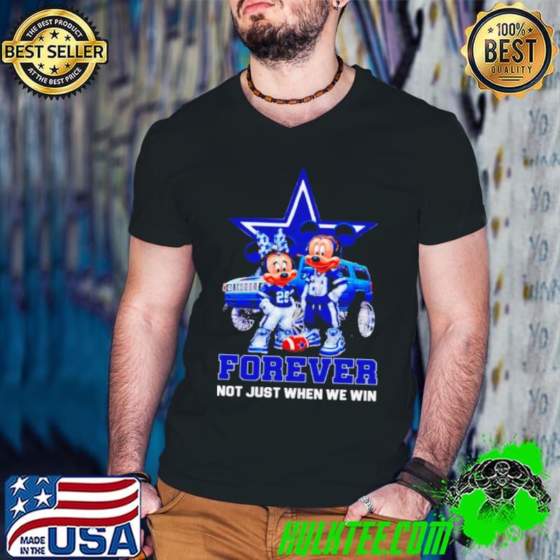 Dallas Cowboys Mickey and Minnie forever not just when we win s Guys V Neck Dallas Cowboys Mickey and Minnie forever not just when we win s Guys V Neck