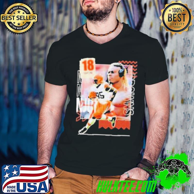 David Njoku 18 running back football player s Guys V Neck David Njoku 18 running back football player s Guys V Neck