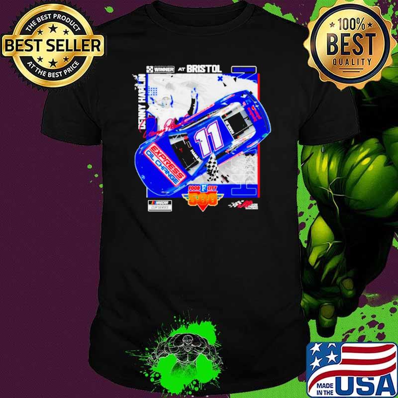 Denny Hamlin Checkered Flag Sports 2024 Food City 500 Race Win shirt