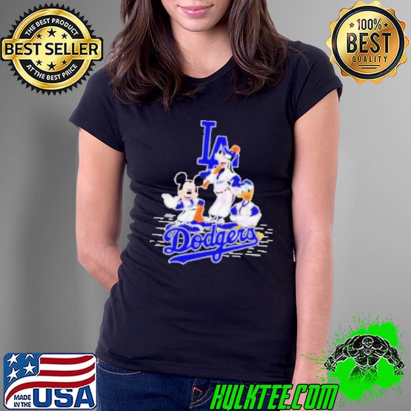 Disney Los Angeles Dodgers Mickey and Friends Baseball shirt