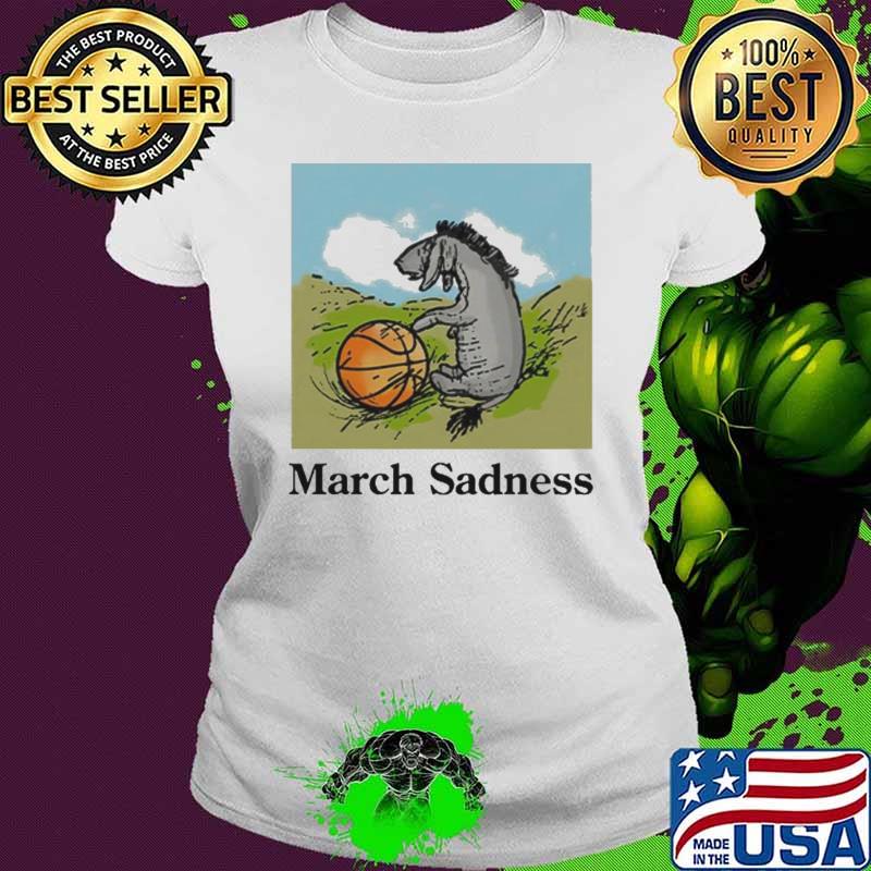 Donkey march sadness basketball shirt